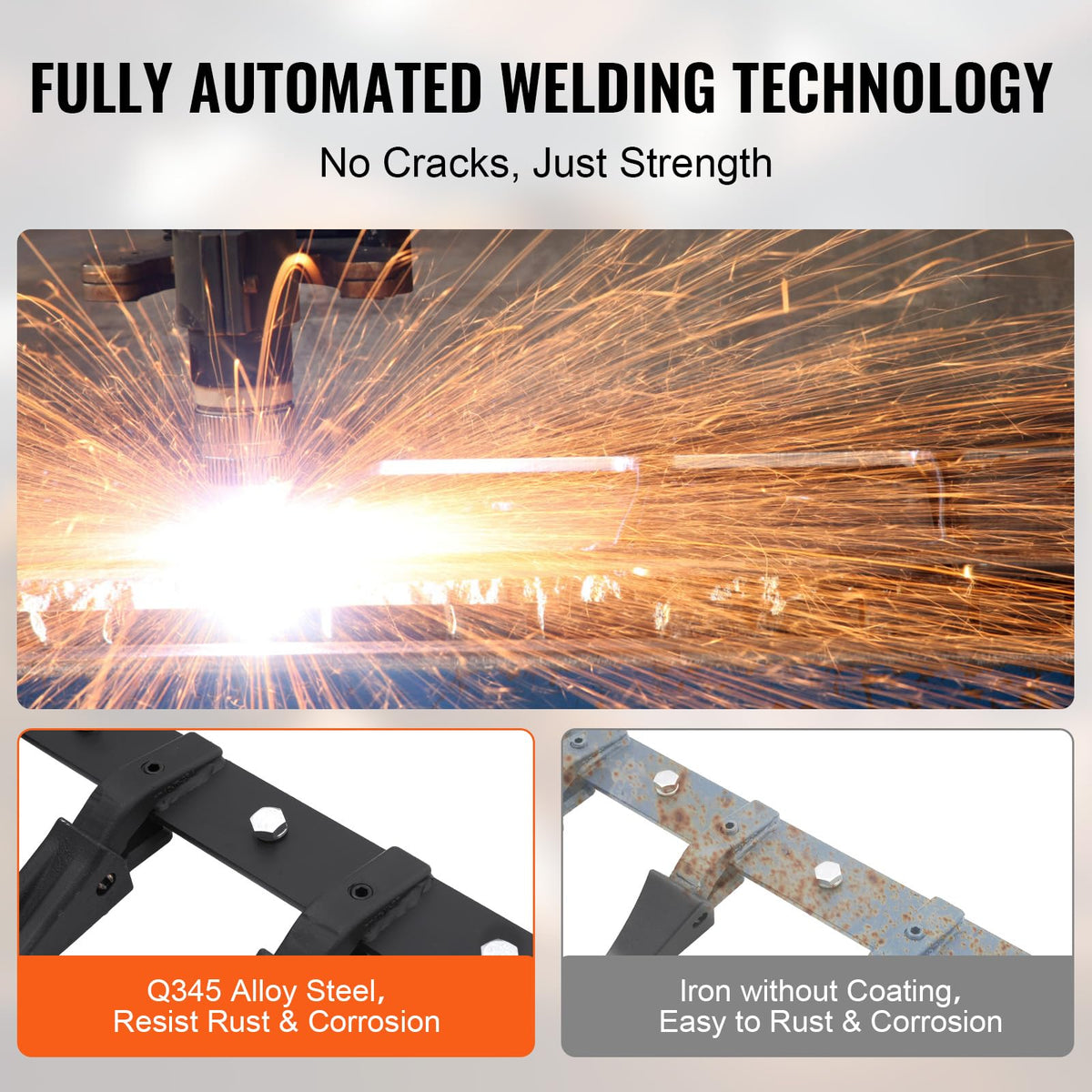 VEVOR bucket tooth bar automated welding for strong, lasting joints