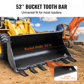 VEVOR bucket tooth bar made from Q345 alloy steel resists wear
