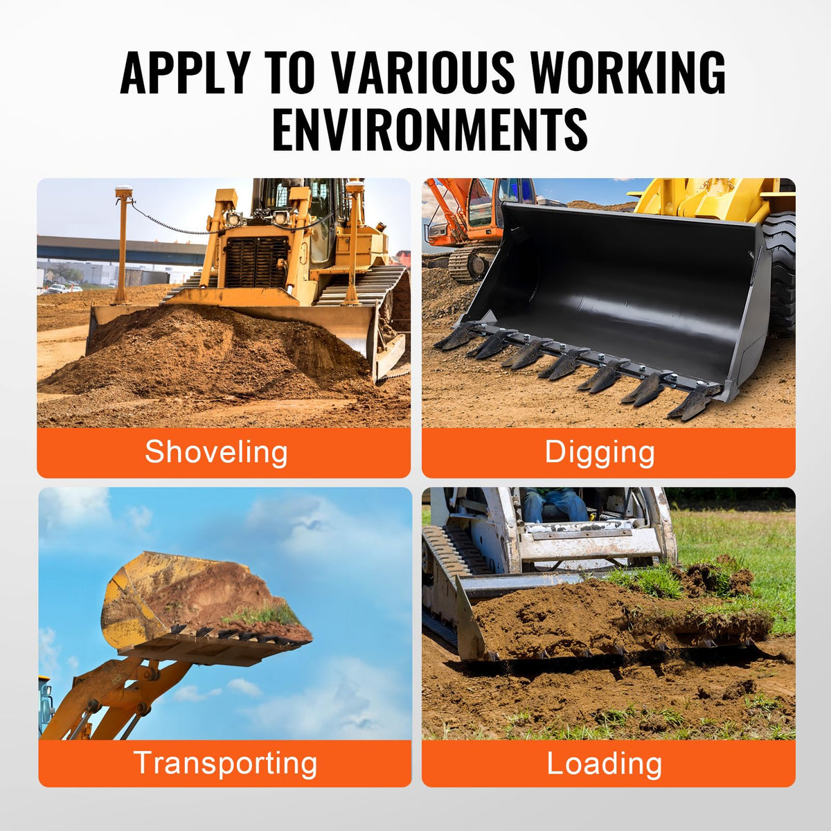 VEVOR bucket tooth bar rust-resistant coating protects against corrosion