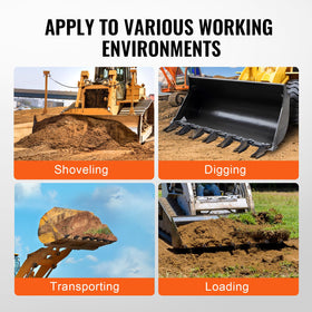 VEVOR bucket tooth bar rust-resistant coating protects against corrosion