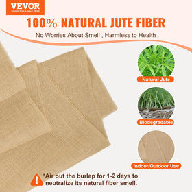 VEVOR burlap tree wrap on trunk supports winter protection