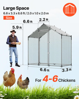 VEVOR chicken coop spire roof sheds rain and debris