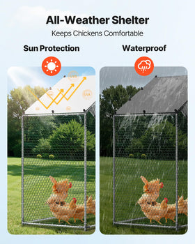 VEVOR chicken run with easy assembly and labeled parts