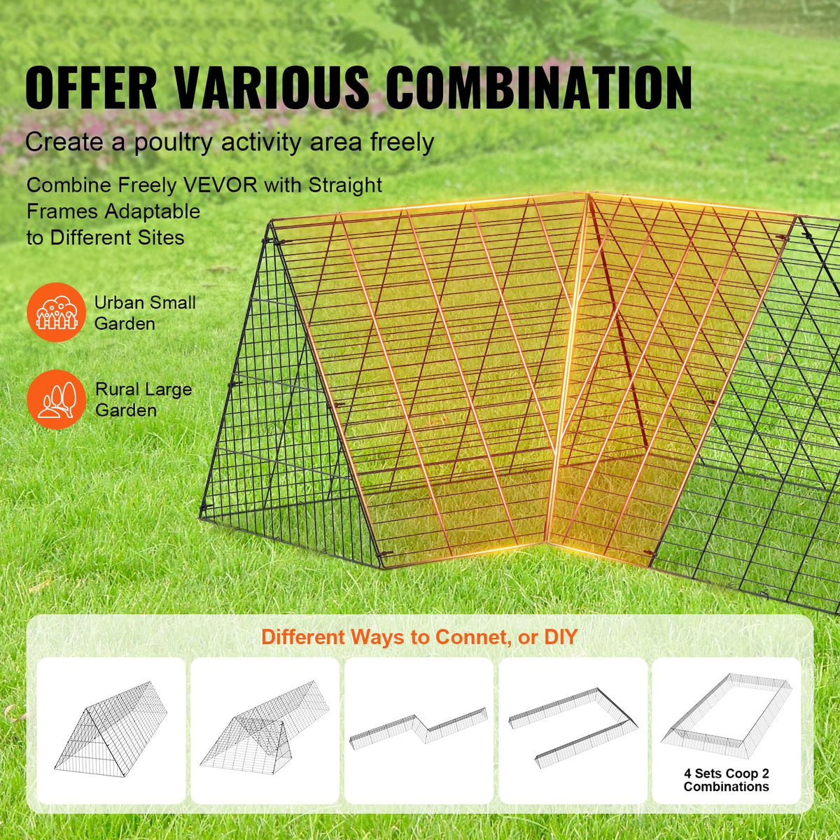 VEVOR quick setup with locks and stakes for fast assembly