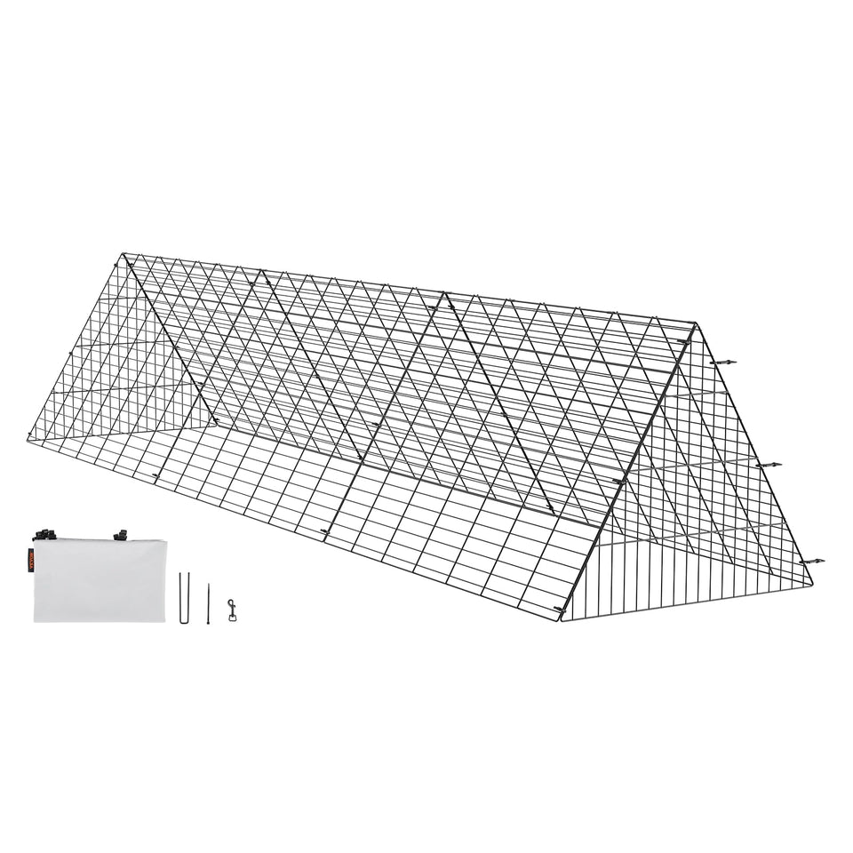 VEVOR chicken tunnel yard enclosure offers spacious outdoor play for poultry with added predator protection.
