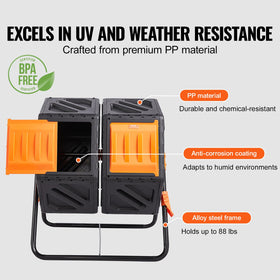 VEVOR BPA-free PP construction withstands sun and rain