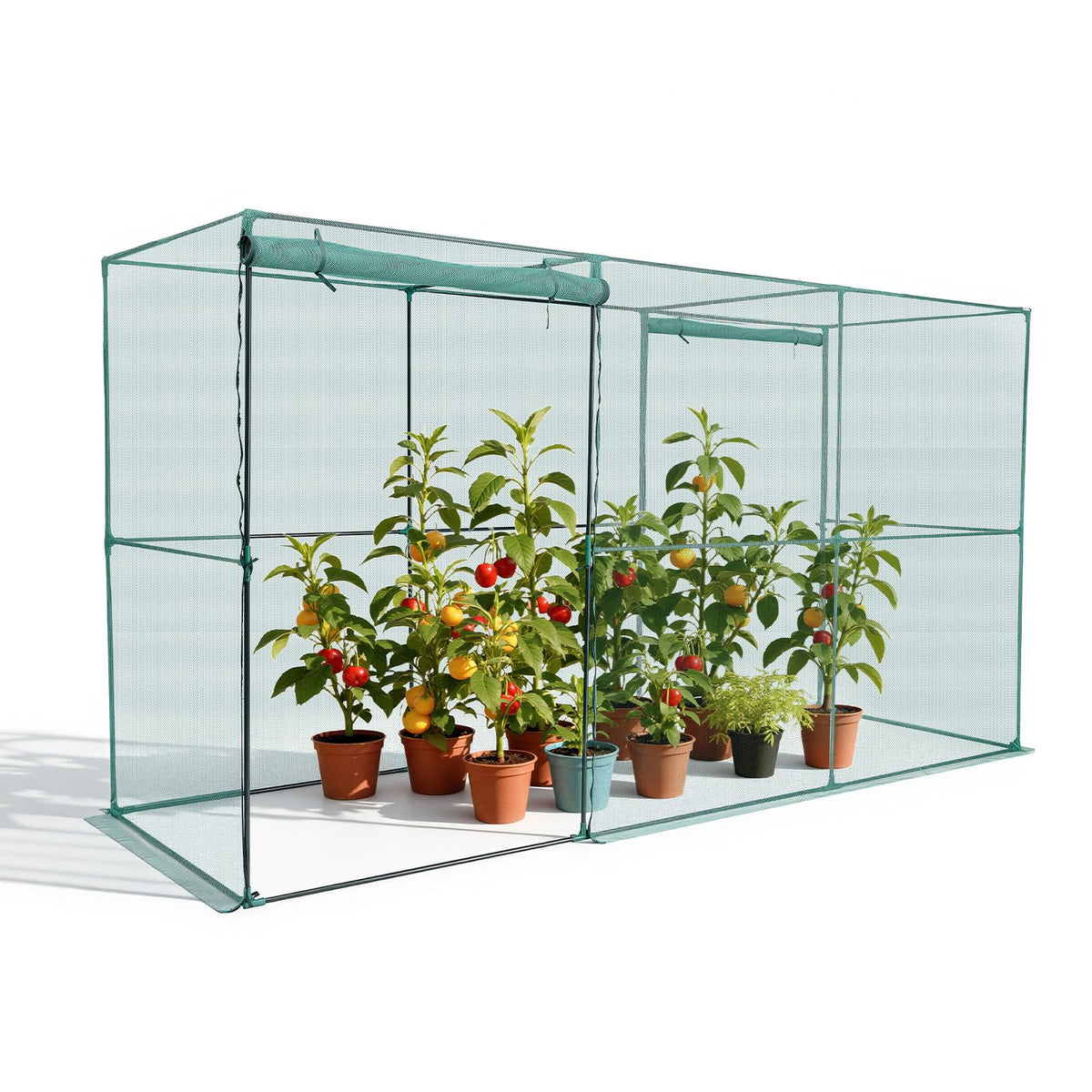 VEVOR Crop Cage assembly view shows tool-free setup for quick installation
