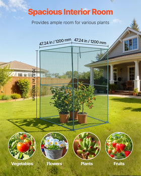 VEVOR Crop Cage wind-resistance frame supports outdoor use