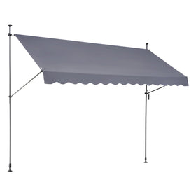 VEVOR dark gray fabric complements patios and balconies