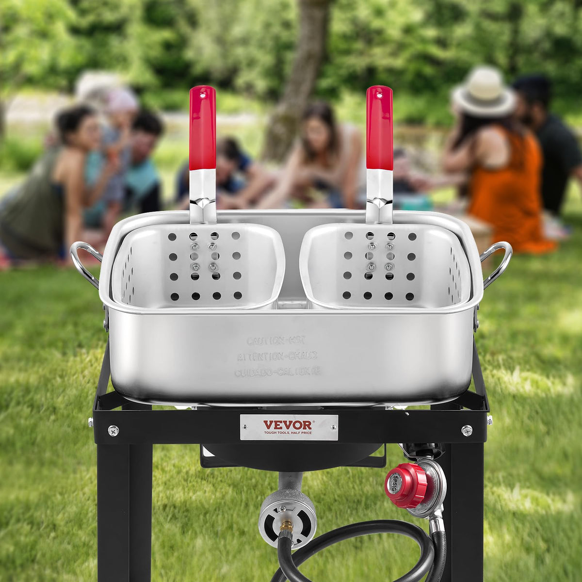 VEVOR detachable parts enable quick cleanup after cooking.