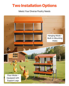 VEVOR detachable trays with drainage holes simplify maintenance