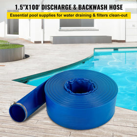 VEVOR discharge hose with included clamps for secure connections
