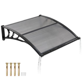 VEVOR door awning 38x40 with drainage for a clean, dry entryway