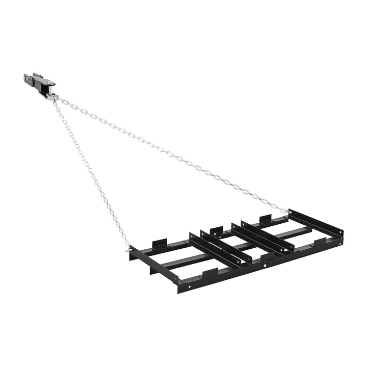VEVOR drag harrow front view shows sturdy galvanized frame for smooth driveway prep
