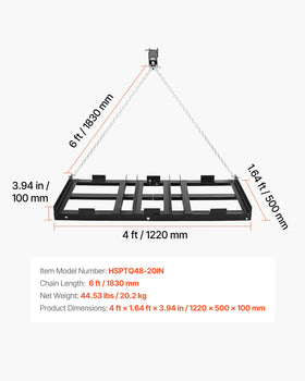 VEVOR drag harrow adjustable width adapts to different driveway widths