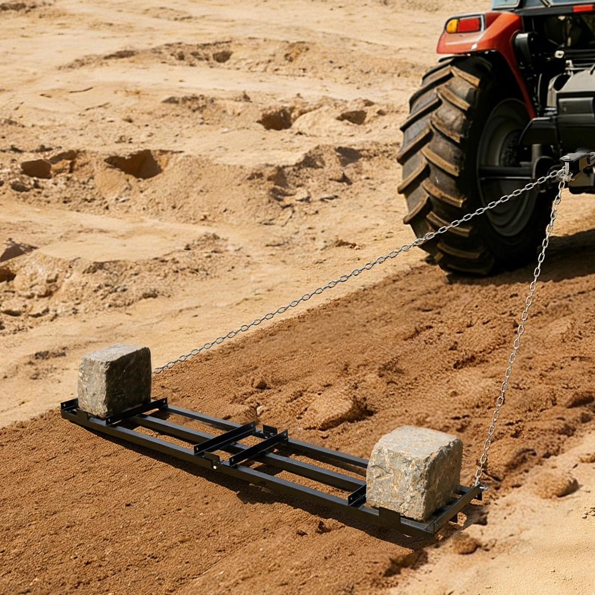 VEVOR drag harrow 50lbs load-capacity enables firmer leveling pressure.
