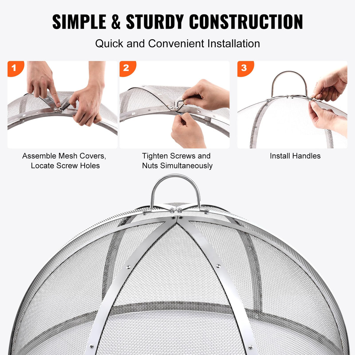Dual top and side handles simplify lifting and opening.