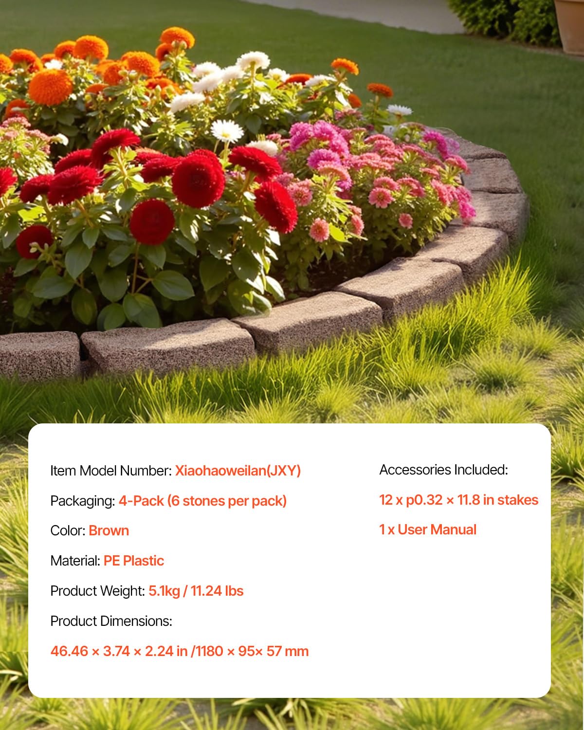 VEVOR durable PE material resists weather and fading in outdoor use