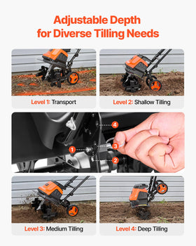 VEVOR durable PP wheels enable smooth movement across terrain.