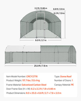 VEVOR easy assembly with labeled parts enables quick setup by two people.