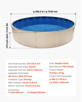 VEVOR easy-clean surface detail shows minimal debris adhesion.