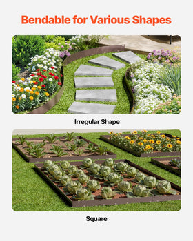 Easy interlock installation for quick border setup with VEVOR edging