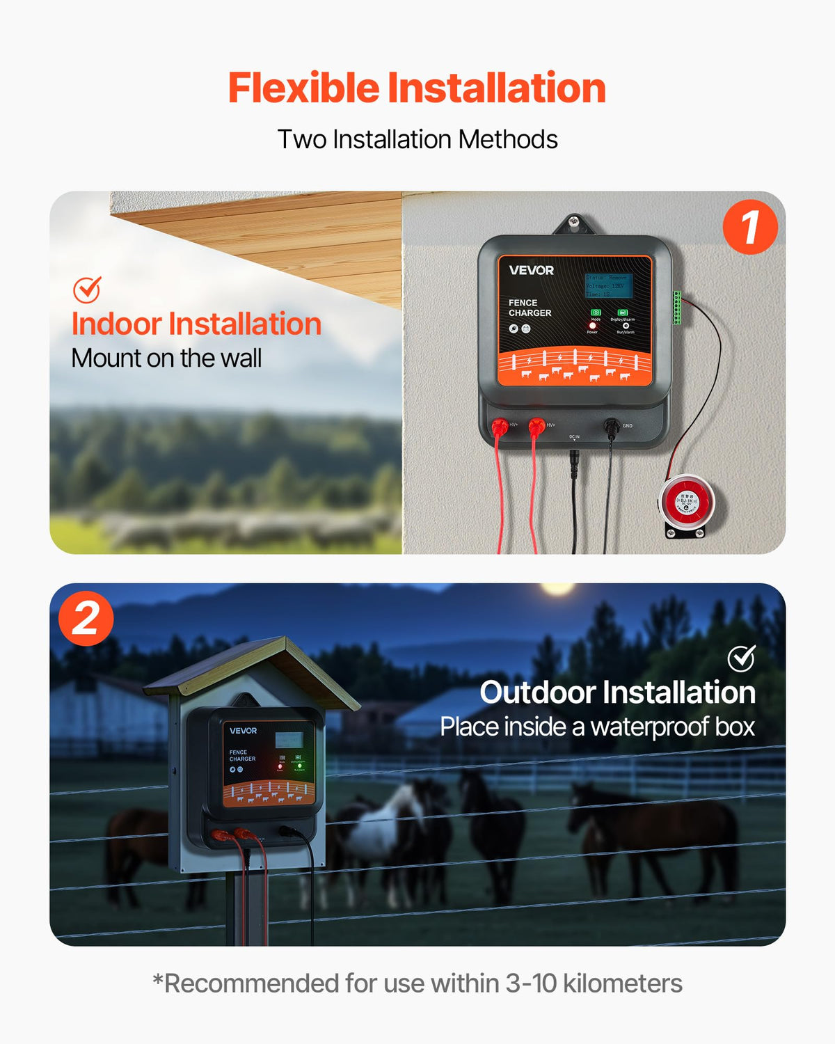 VEVOR wide temperature range ensures stable performance in extremes