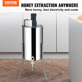 VEVOR extractor stainless steel drum close-up highlighting rust-resistant finish for easy cleaning