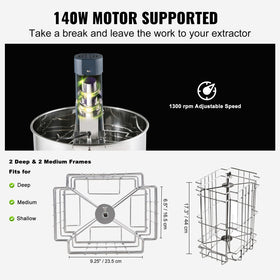 VEVOR extractor with transparent lid enabling real-time monitoring during extraction