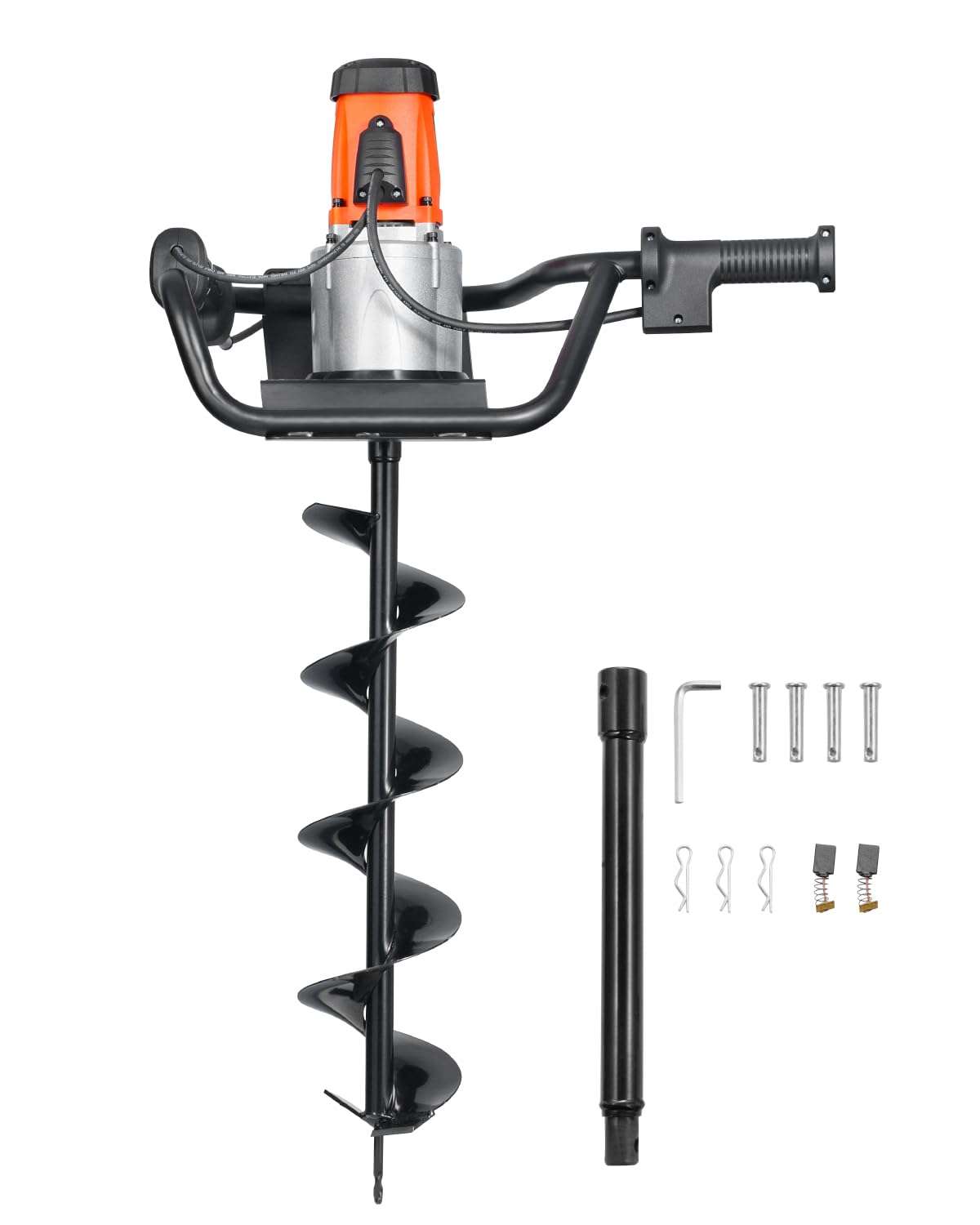 VEVOR electric post hole digger with 5.7-inch blade for efficient fence post digging