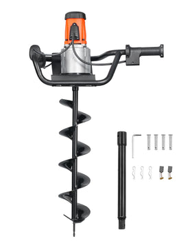 VEVOR electric post hole digger with 5.7-inch blade for efficient fence post digging