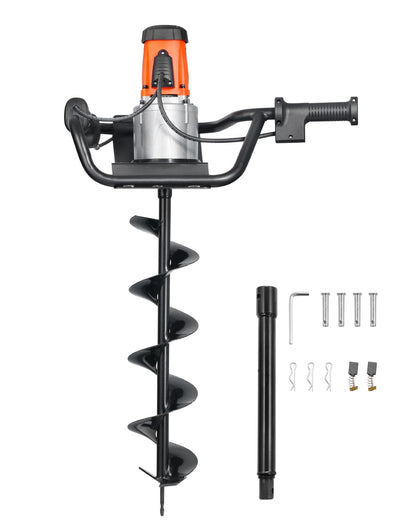 VEVOR electric post hole digger with 5.7-inch blade for efficient fence post digging