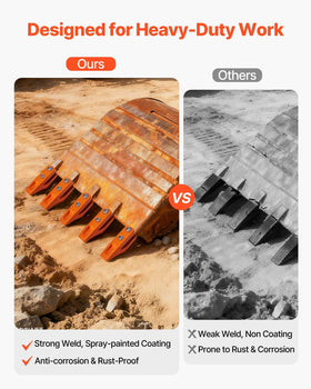 VEVOR 684447 anti-rust coating extends service life.