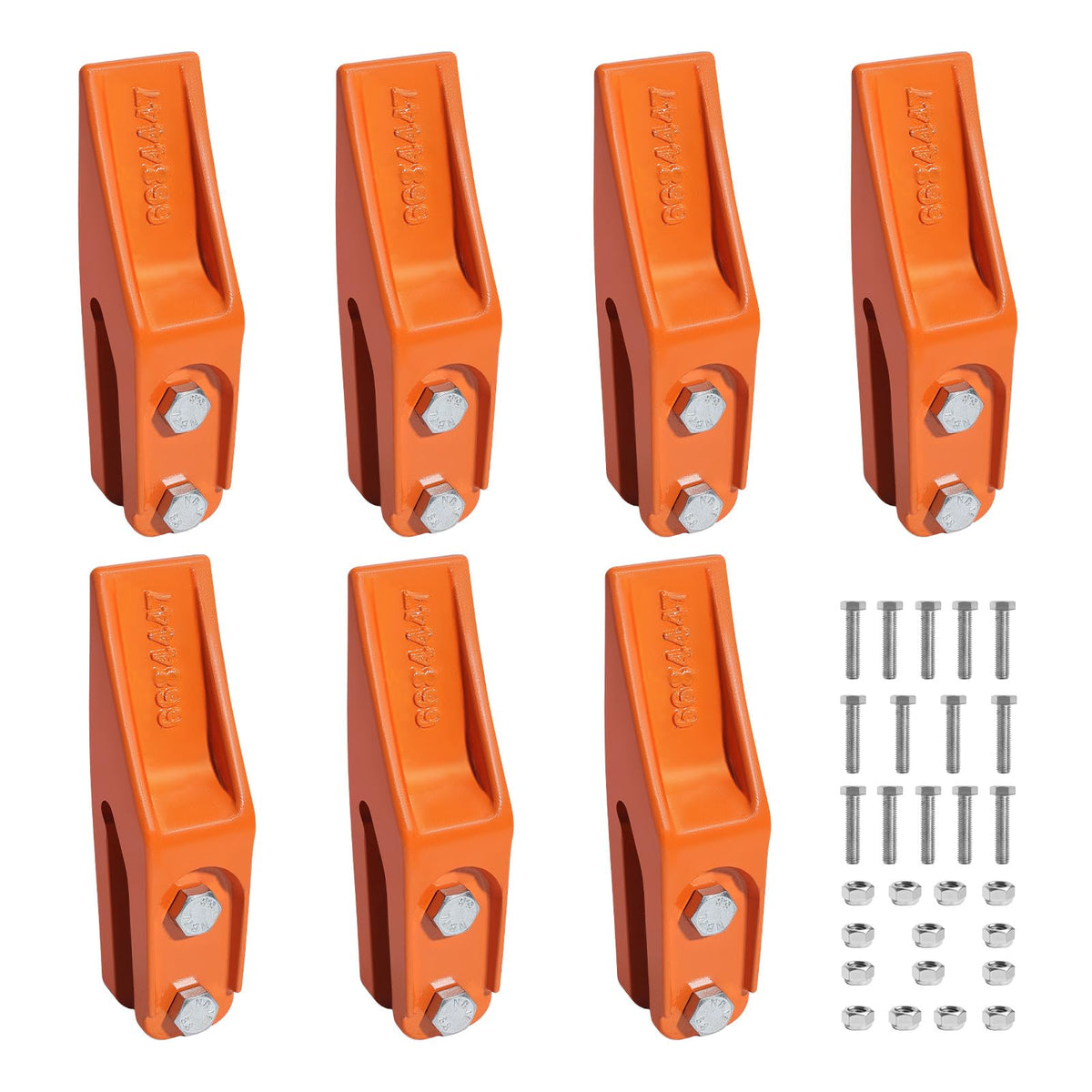 VEVOR excavator teeth 684447 set with bolts for quick edge replacement.