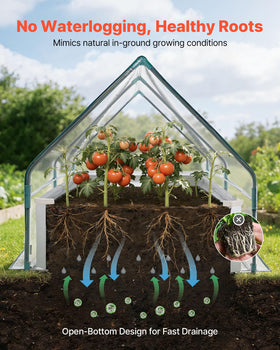 VEVOR extended cover maintains wind stability during gardening