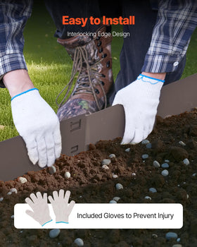 Extended ground-spike design aids ground penetration for stable edging