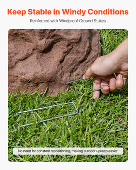 VEVOR faux rock cover hides an electrical box with durable look for landscapes