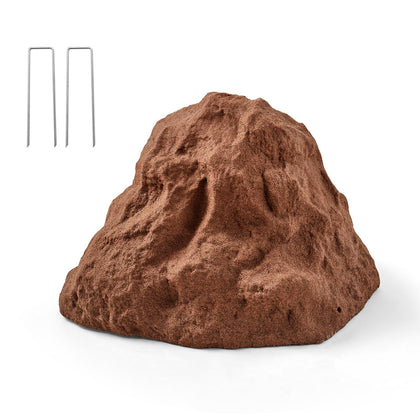 VEVOR faux rock cover front view with brown texture for natural garden blending