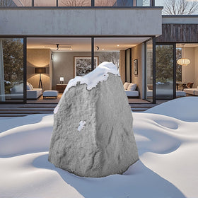 VEVOR rock cover includes metal stakes for secure placement on grass