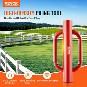 VEVOR T-post driver shows ergonomic handle for comfortable one-person operation