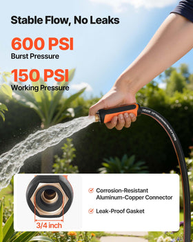 VEVOR hose with leak-proof washers for secure connections and steady flow