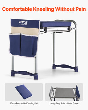 VEVOR garden kneeler folded compact for easy storage