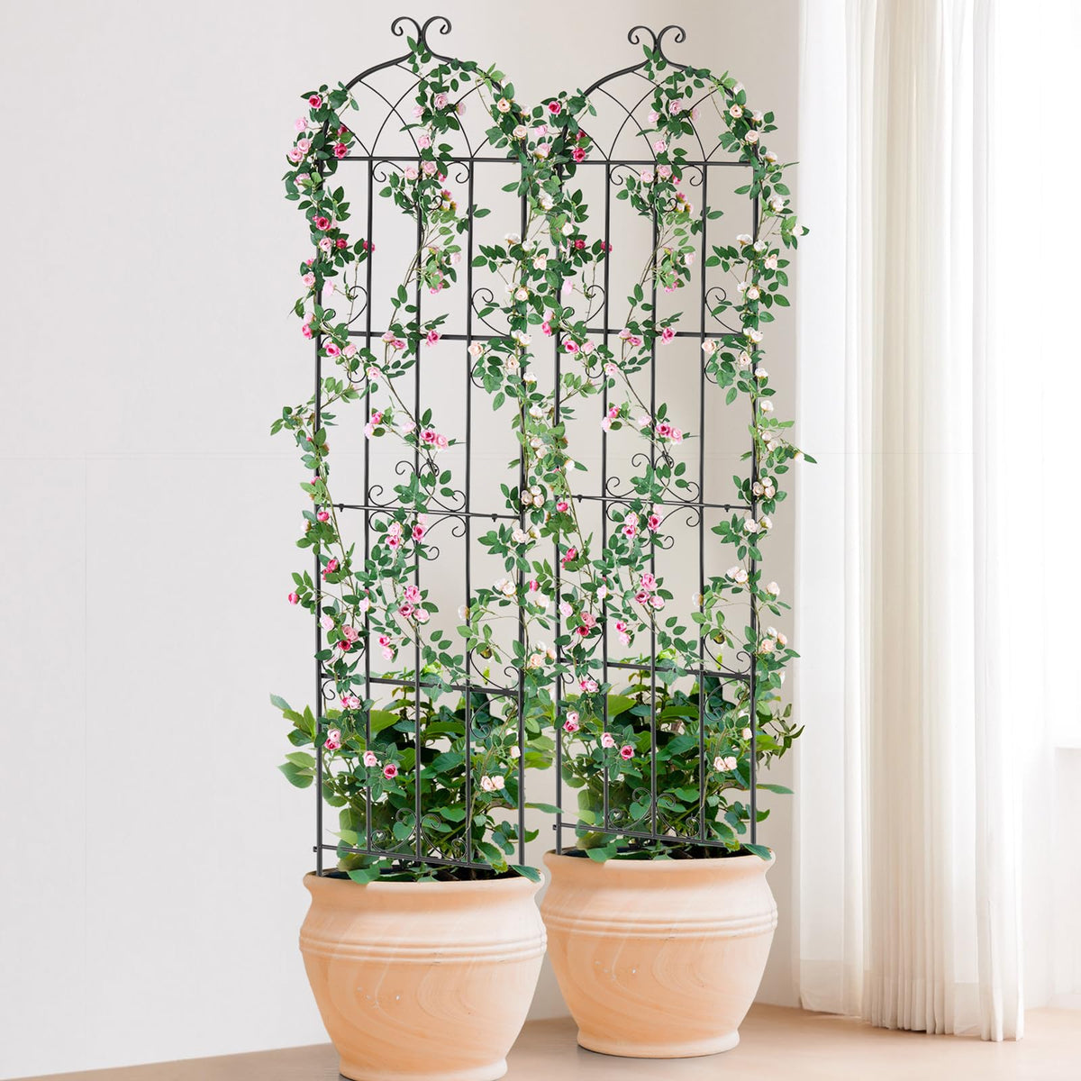 VEVOR garden trellis all-weather durability withstands seasonal conditions