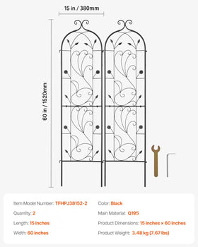 VEVOR courtyard trellis adds decorative focal point in outdoor spaces