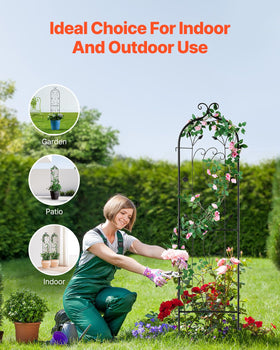 VEVOR trellis supports cucumber and vegetable vines neatly