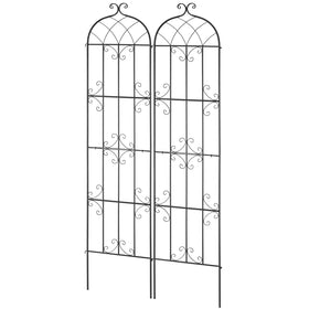 VEVOR garden trellis decorative courtyard focal point with climbing plants