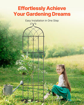 VEVOR garden trellis outdoor yard decor blends style with plant support