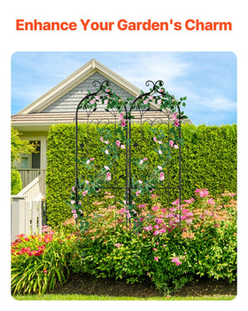 VEVOR garden trellis with powder-coated rustproof finish for outdoor use