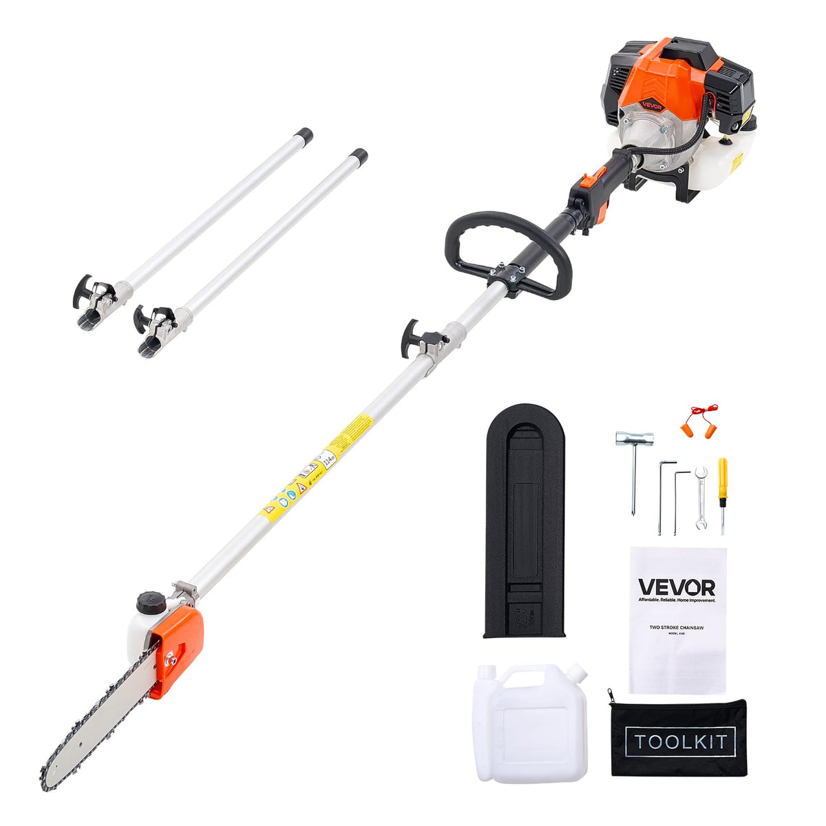 VEVOR gas pole saw engine assembly for quick yard setup and powerful cuts.