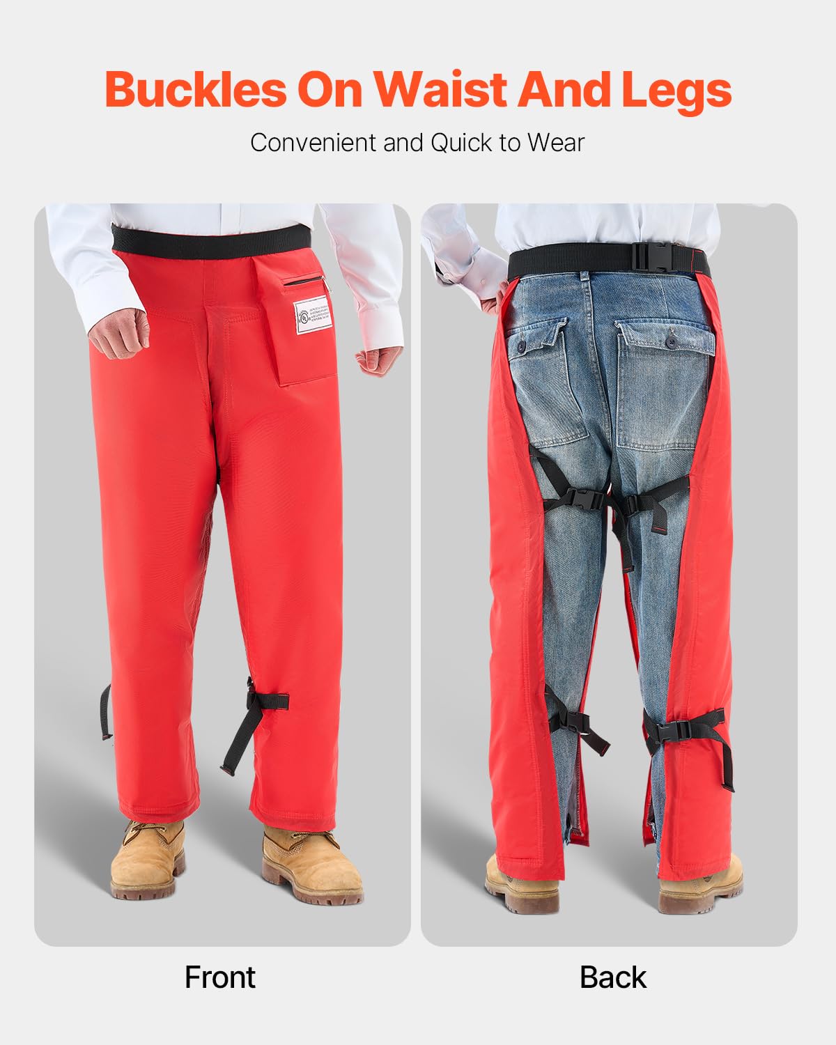VEVOR gear pocket provides secure space for tools and essentials.